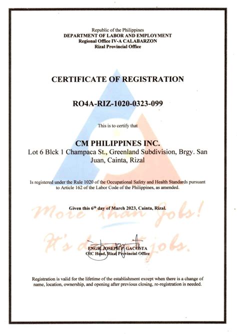 integrated occupational permit|DOLE.